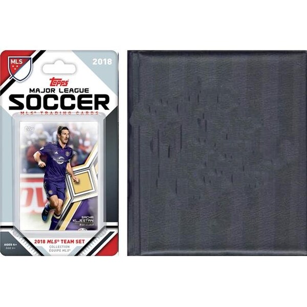 Williams & Son Saw & Supply C&I Collectables ORLANDOFC18 MLS Orlando City FC Licensed 2018 Topps Team Set & Storage Album - ORLANDOFC18