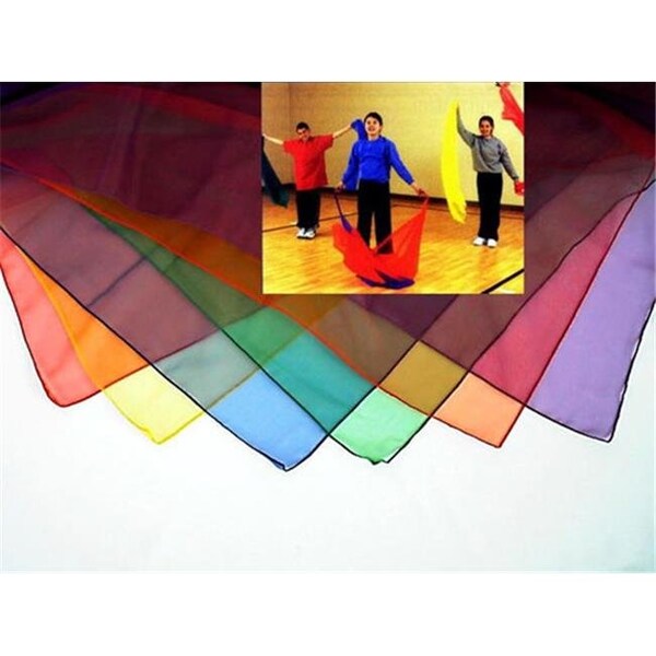 Everrich Industries Everrich EVC-0057 54 x 54 Inch Rhythm Activities Scarves - Set of 6 - EVC-0057