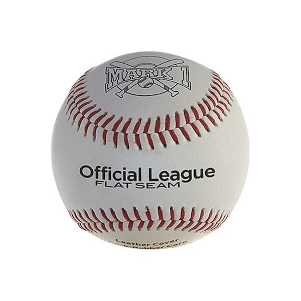 Ssn Mark 1 Official League Flat-Seam Baseballs, Pack of 12, 12PK - BSOLBFS