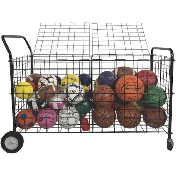 Champion Sports Double Sided Ball, Locker, Holds Up to 30 - DSLX