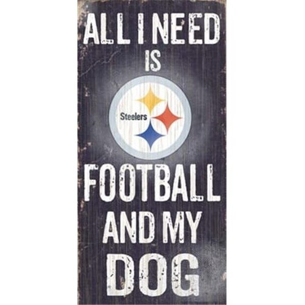 Teamlogos N0640 Pittsburgh Steelers Football And My Dog Sign - TE33172