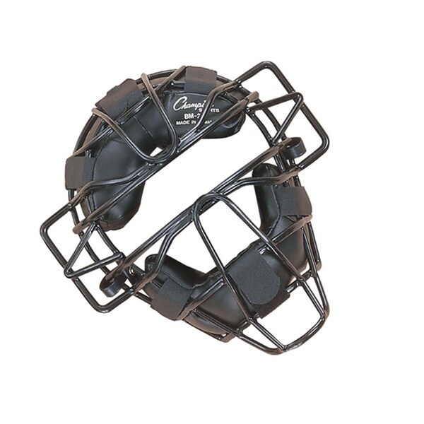Champion Sports Extended Throat Guard Adult Catchers Mask, Black - BM2A