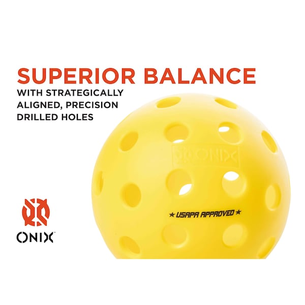 Onix Fuse G2 Outdoor Pickleball Balls, 3PK - KZ41003Y-G2