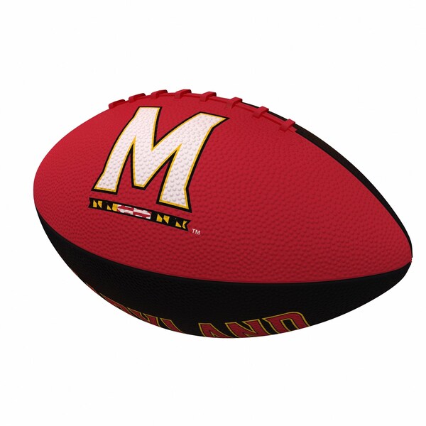 Logo Brands Maryland Pinwheel Junior Size Rubber Football - 167-93JR-2