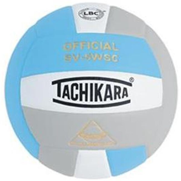Tachikara Tachikara SV5WSC.PBWSL Sensi-Tec Composite High Performance Volleyball - Powder Blue-White-Silver Gray - SV5WSC.PBWSL