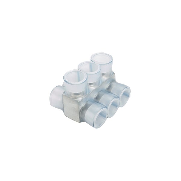 Panduit Multi-Tap Connector, Double-Sided, Clear Insulation, 3, PCSB600-3-3Y - PCSB600-3-3Y