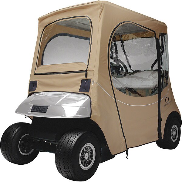 Classic Accessories Glf Crt Enclsr, Roof, 2 Prsn, Lt Khki Shrt - 40-058-335801-00
