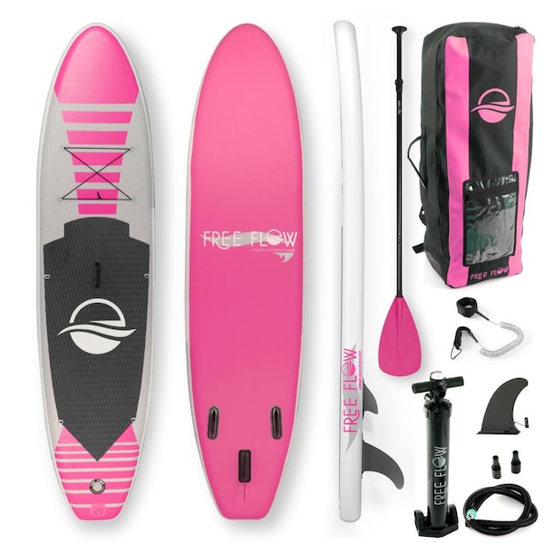 Serenelife Free-Flow Inflatable Sup - Stand Up Water Paddle-Board, SLSUPB145 - SLSUPB145
