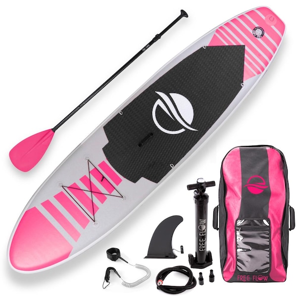 Serenelife Free-Flow Inflatable Sup - Stand Up Water Paddle-Board, SLSUPB145 - SLSUPB145