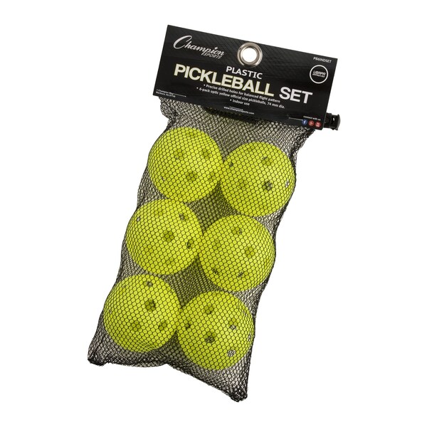Champion Sports Recreational Indoor Pickleball Set, 6 Per Set, 2PK - PB6INDSET