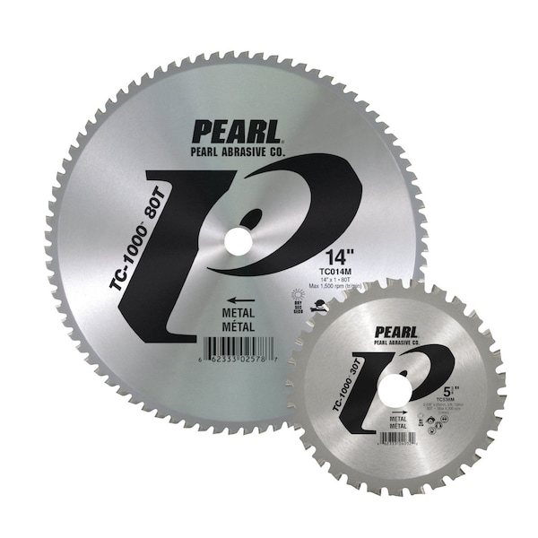 Pearl TC-1000 Mild Steel Carbide Tipped Blade 9 in. 48T, 1 in. Arbor - TC009M