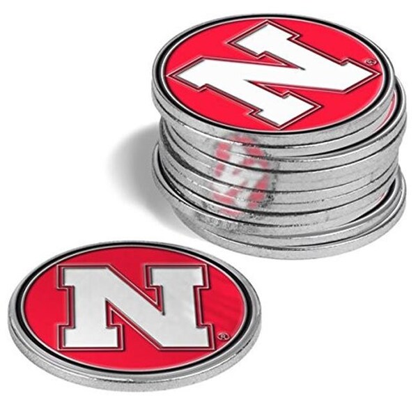 Linkswalker LinksWalker LW-CO3-NEC-12BMPK Nebraska Cornhuskers Ball Markers - Pack of 12 - LW-CO3-PSN-XTOOL-B