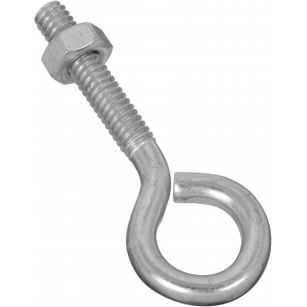 Stanley Stanley Hardware .25in. X 2-.63in. Eye Bolt With Nuts Assembled  221101 - Pack of 20 - 221101