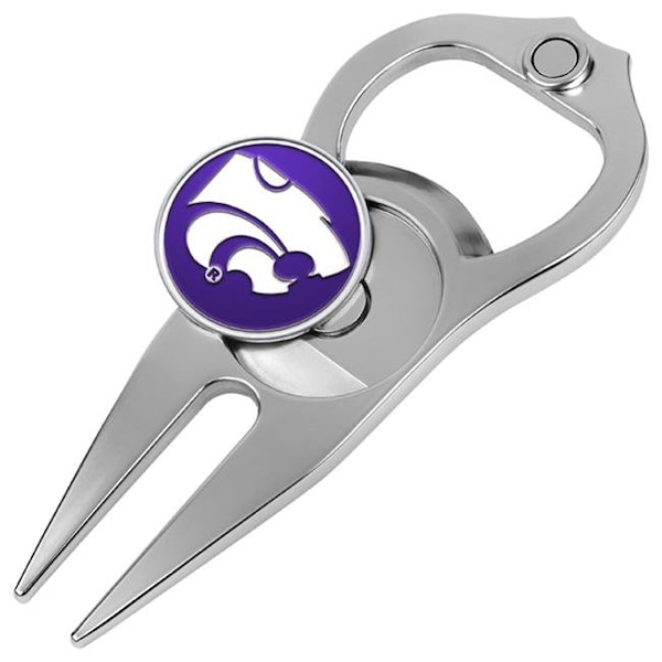 Linkswalker LinksWalker LW-CO3-KSW-HTDT Kansas State Wildcats-Hat Trick Divot Tool - LW-CO3-KSW-HTDT