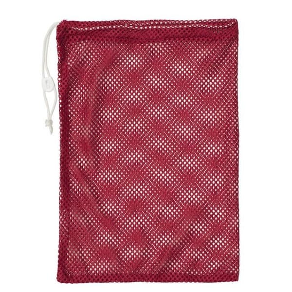 Champion Sports Champion Sports MB18RD 12 x 18 in. Mesh Equipment Bag; Red - MB18RD