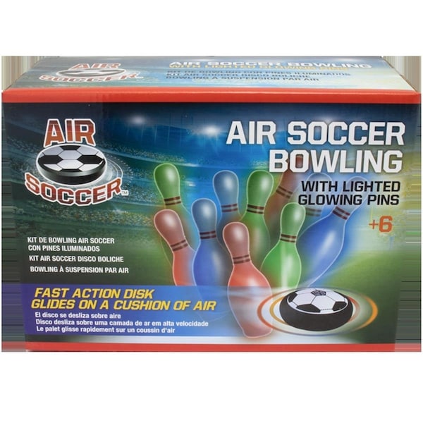 Backseat 7.5 x 2.5 in. Air Soccer Bowling with Lighted Pins - BA3595833