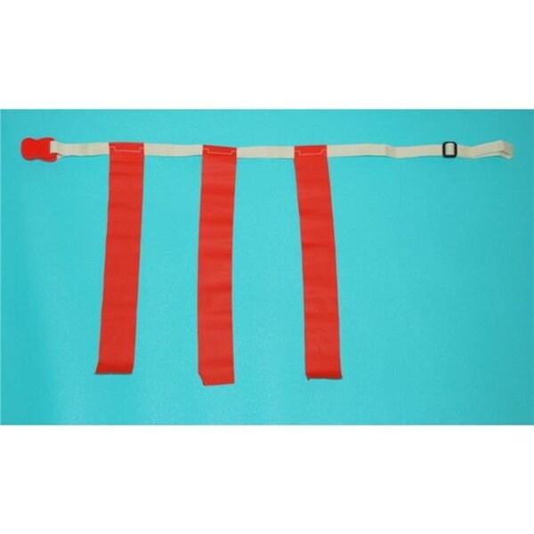 Everrich Industries Everrich EVC-0037 Flag Belt - Adjustable Rip - 30-44 Inch Waist - Set of 1 Belt  3 Flags with Clip - EVC-0037