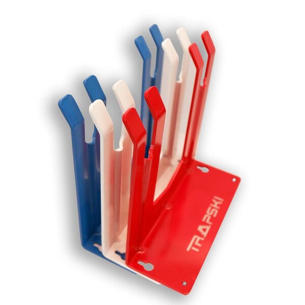 Trapski TRAPAWAY Ski or Snowboard Wall Rack, Patriot RWB, 3PK - TRAPAWAY-PAT3PK-RWB