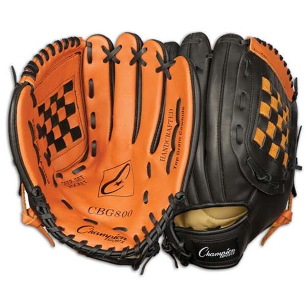 Champion Sports 12 in. Baseball or Softball Fielders Glove - Worn on Left Hand - 3995
