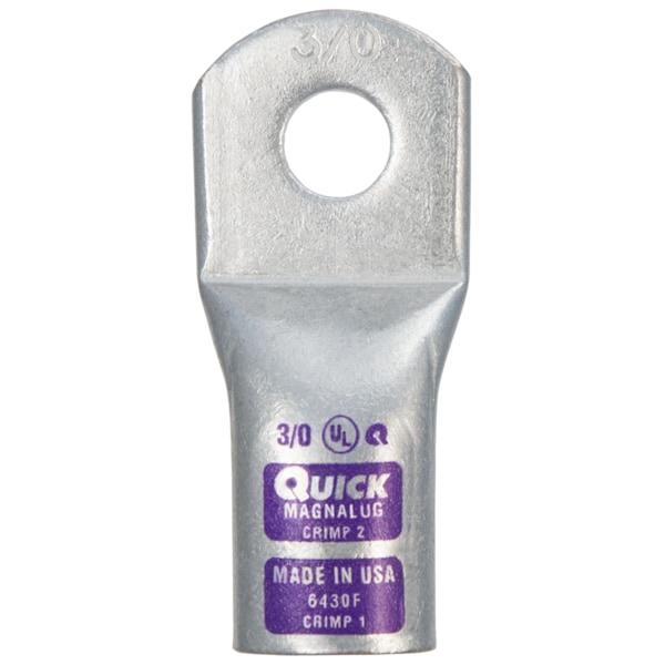 Quickcable Stater/Ground Lug, 1 Gaugeuge, 3/8", PK50 - 6401-050F