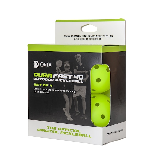 Dura Dura Fast Pickleball, Neon Green, 4PK - KZDF004-N