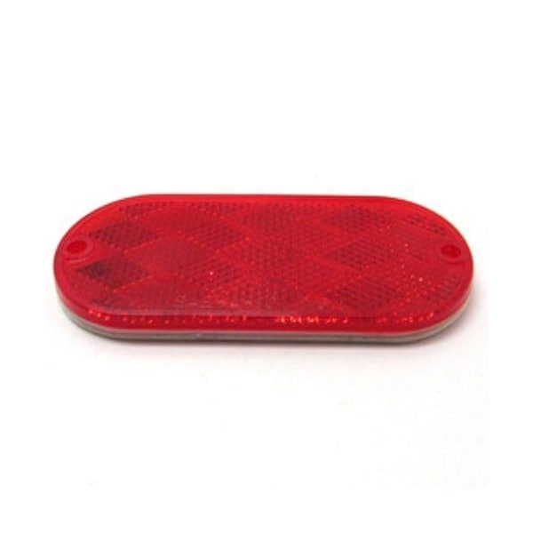 Ilc Replacement for Ezgo / Cushman / Textron Oval RED Reflector 2five FOR GAS RXV Freedom 2017 Golf Cart - OVAL RED REFLECTOR 2FIVE FOR GAS RXV FREEDOM 2017