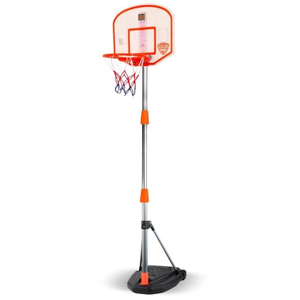 Movimiento Pro Ball Adjustable Height Design Up to 65 Portable Electronic Scoreboard Basketball Hoop for Kids - MO2611287