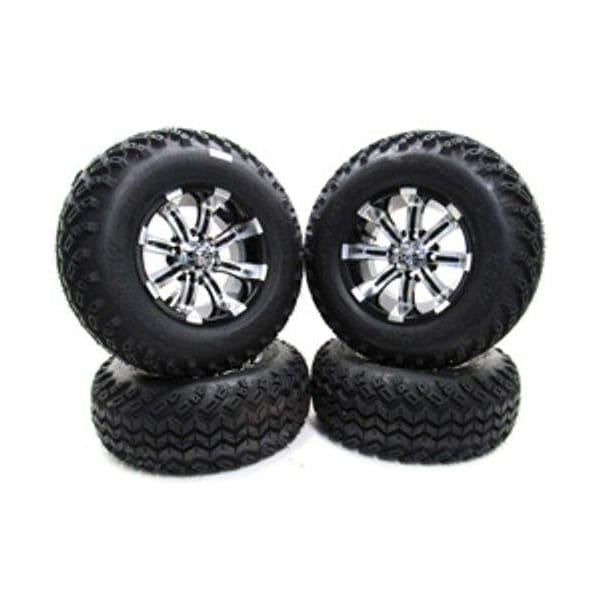 Ilc Replacement for Ezgo / Cushman / Textron 23x10 12 Pioneer Tires With Spartan SS 12x7 Rims - 23X10 12 PIONEER TIRES WITH SPARTAN SS 12X7 RIMS