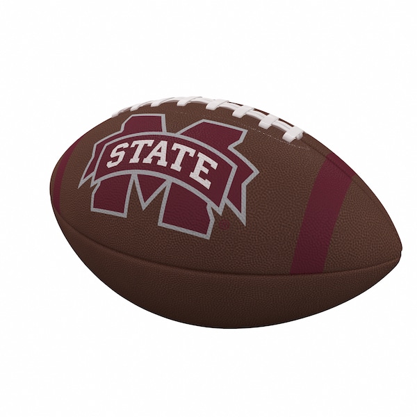 Logo Brands Mississippi State Team Stripe Official-Size Composite Football - 177-93FC-1