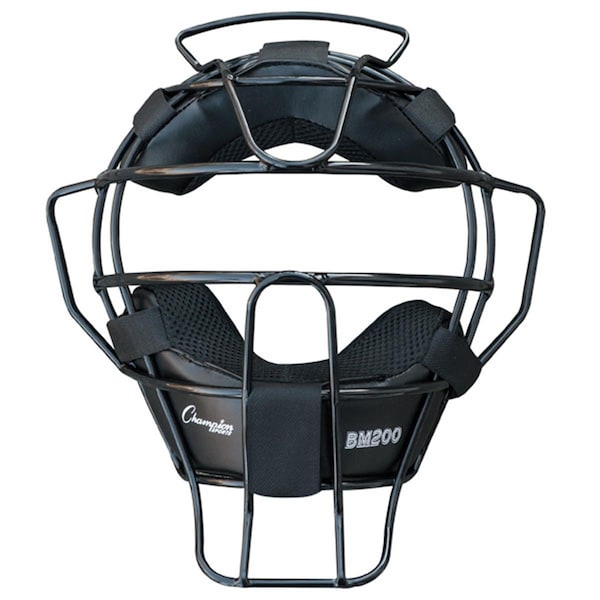 Perfectpitch Umpire Lightweight Umpire Face Mask, Black - PE3356967
