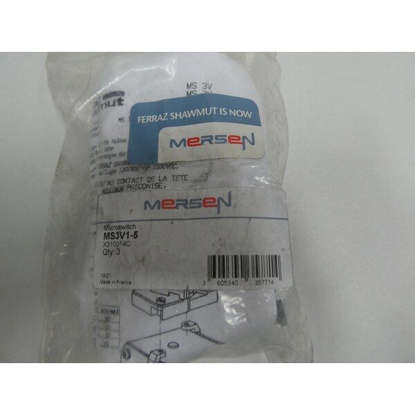 Ferraz Shawmut AUXILIARY TERMINAL AND CONTACT BLOCK, 3PK - MS3V1-5