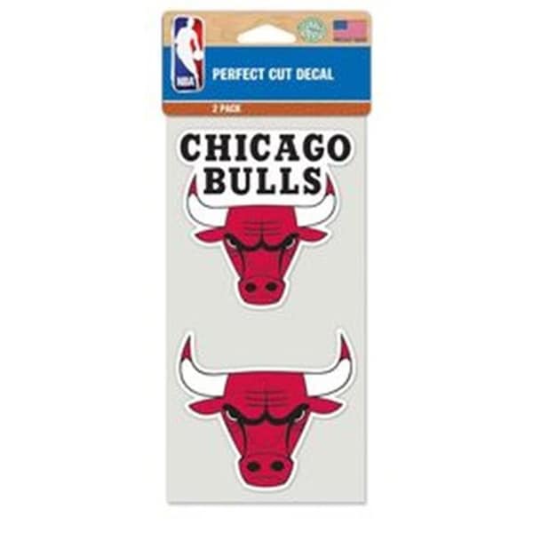 Wincraft Chicago Bulls Decal 4x4 Die Cut Set of 2 - 3208548312