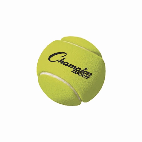 Champion Sports Tennis Balls, 2.5" Diameter, Yellow, PK3 - TB3
