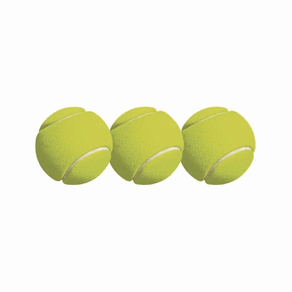 Champion Sports Tennis Balls, 2.5" Diameter, Yellow, PK3 - TB3