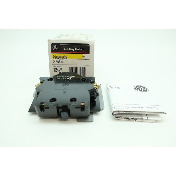 Ge SIZE 0-1 NORMALLY CLOSED AUXILIARY TERMINAL AND CONTACT BLOCK - CR305X100B