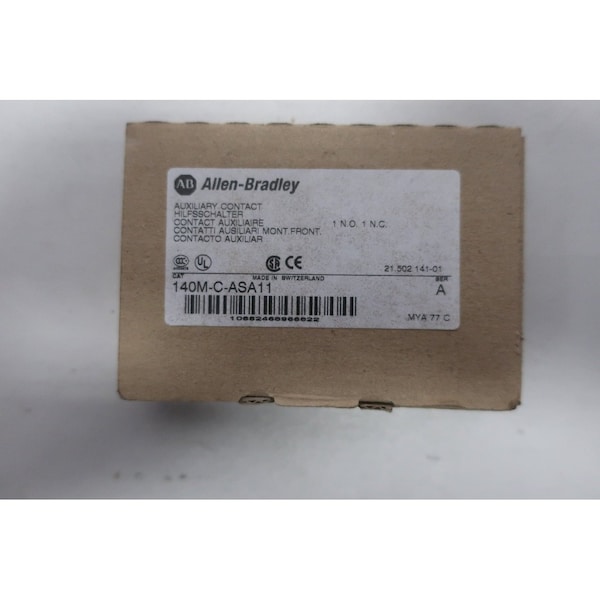 Allen Bradley Auxiliary Contact Terminal And Contact Block - 140M-C-A