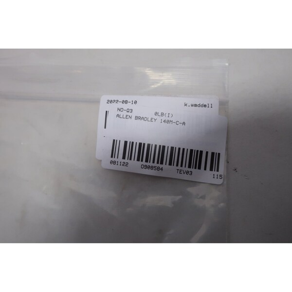 Allen Bradley Auxiliary Contact Terminal And Contact Block - 140M-C-A