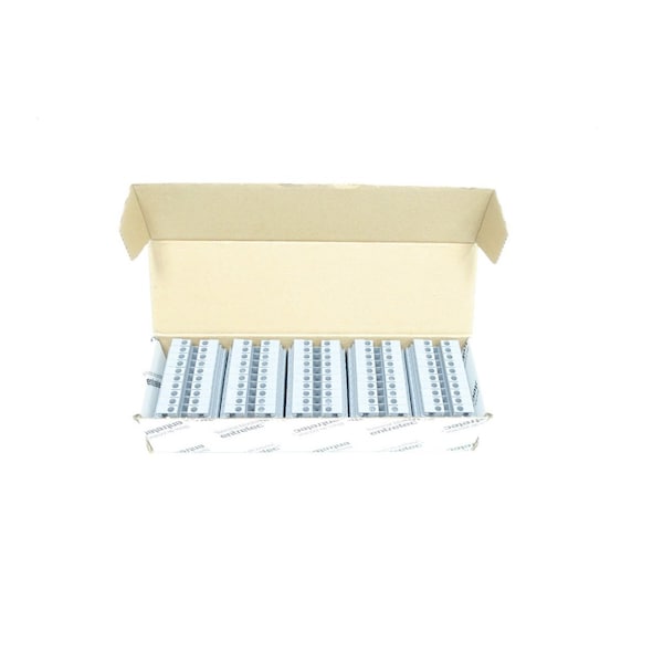 Abb Box Of 50 Din Rail Feed-Through Screw Clamp Terminal And Contact Block - 1SNA115116R0700