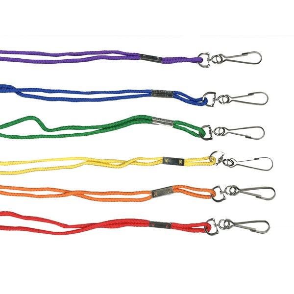 Martin Sports Rayon Lanyard, Assorted Colors, PK36 - MASL1AS-3