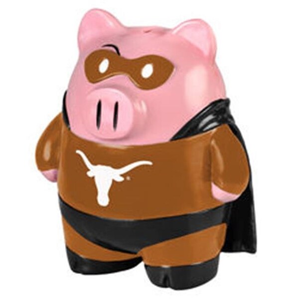 Forever Collectibles Texas Longhorns Piggy Bank - Large Stand Up Superhero - 8784955451