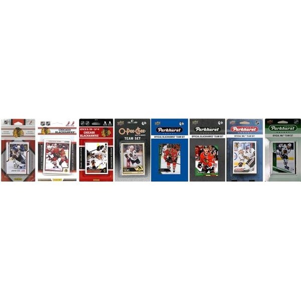 Williams & Son Saw & Supply C&I Collectables BHAWKS819TS NHL Chicago Blackhawks 8 Different Licensed Trading Card Team Set - BHAWKS819TS