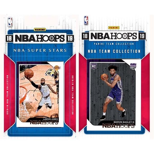 Williams & Son Saw & Supply C&I Collectables 2018SACKINGTS NBA Sacramento Kings Licensed 2018-19 Hoops Team Set Plus 2018-19 Hoops All-Star Set - 2018SACKINGTS