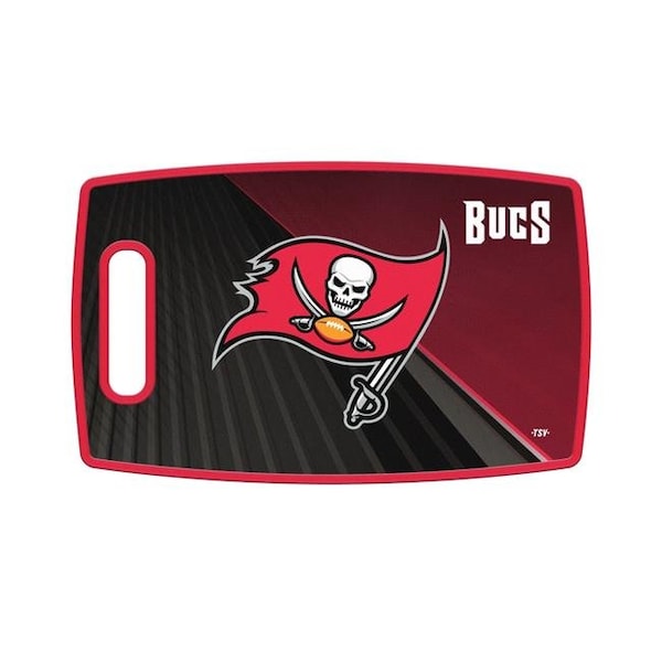 Sports Vault Sports Vault LBNFL30 14 x 9 in. NFL Tampa Bay Buccaneers Large Cutting Board - LBNFL30