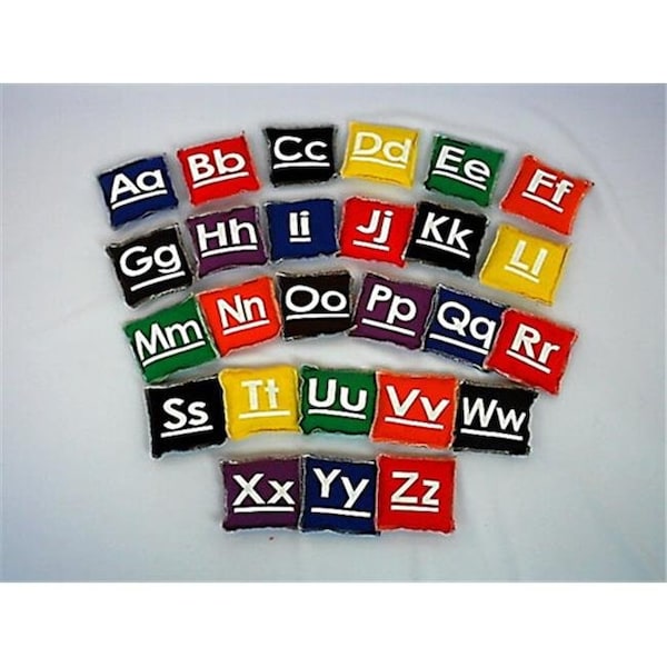 Everrich Industries Everrich EVC-0011 4 x 4 Inch Alphabet Beanbags - Set of 26 - EVC-0011