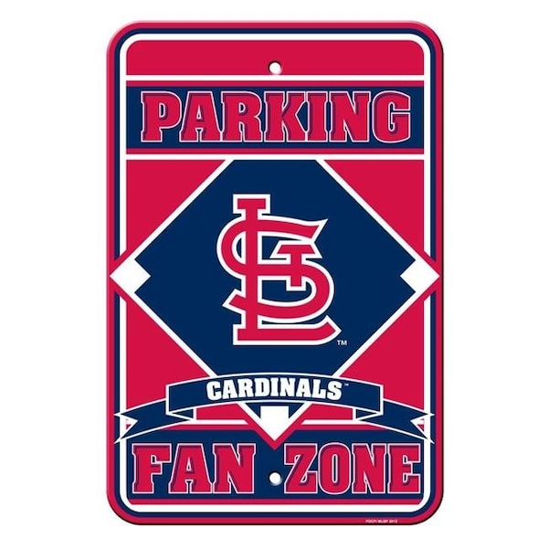 Fremont Die Consumer Products Inc St. Louis Cardinals Sign - Plastic - Fan Zone Parking - 12 in x 18 in - 2324562224