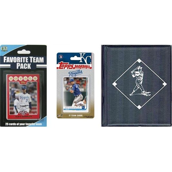 Williams & Son Saw & Supply C&I Collectables 2019ROYALSTSC MLB Kansas City Royals Licensed 2019 Topps Team Set & Favorite Player Trading Cards Plus Storage Album - 2019ROYALSTSC