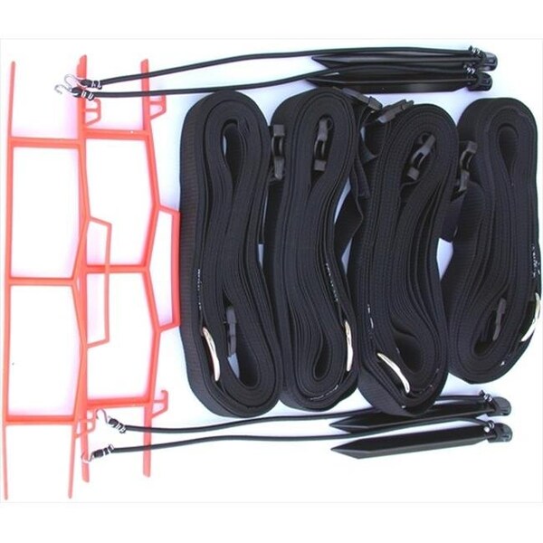Home Court Home Court M819ABKS 8 Meter Black 2-inch Adjustable Web Courtlines - M819ABKS