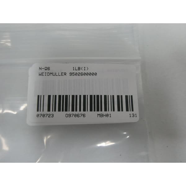 Weidmuller CERAMIC TERMINAL AND CONTACT BLOCK, 25PK - 9502600000 SAKK 4
