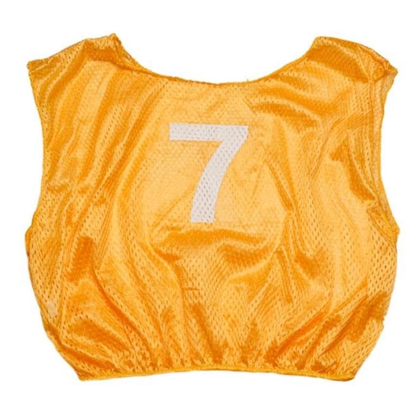 Champion Sports Champion Sports SVMWNGD Practice Numbered Adult Scrimmage Vest; Yellow - SVMWNGD