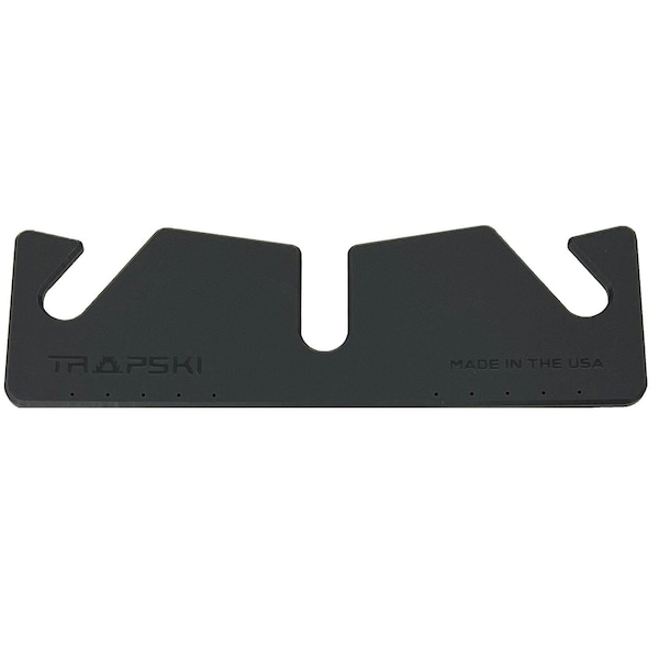 Trapski LowPro M Ski/Snowboard Rack Insert for Rooftop Cargo Box, Charcoal, Holds 3 Pairs of Skis - LOWPRO3-M-CHL